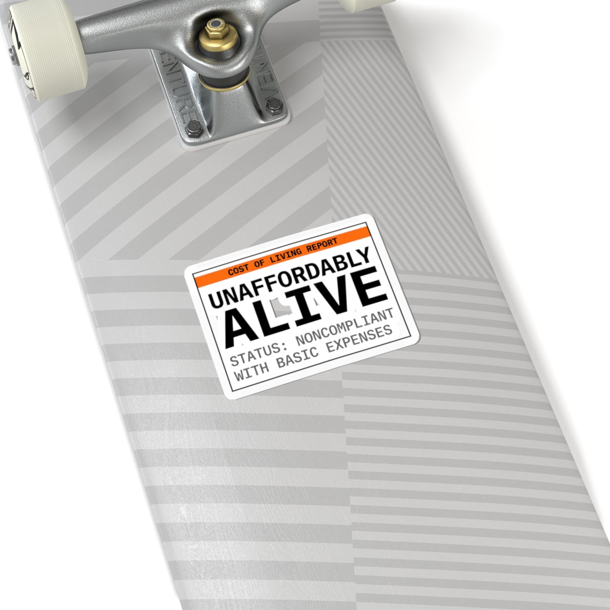 Unaffordably Alive Sticker | cost of living crisis, receipt aesthetic