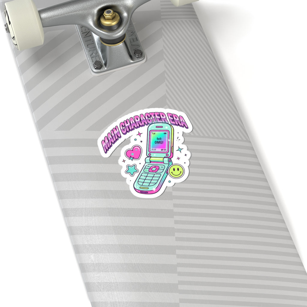Main Character Era Sticker | Y2K aesthetic, retro flip phone decal
