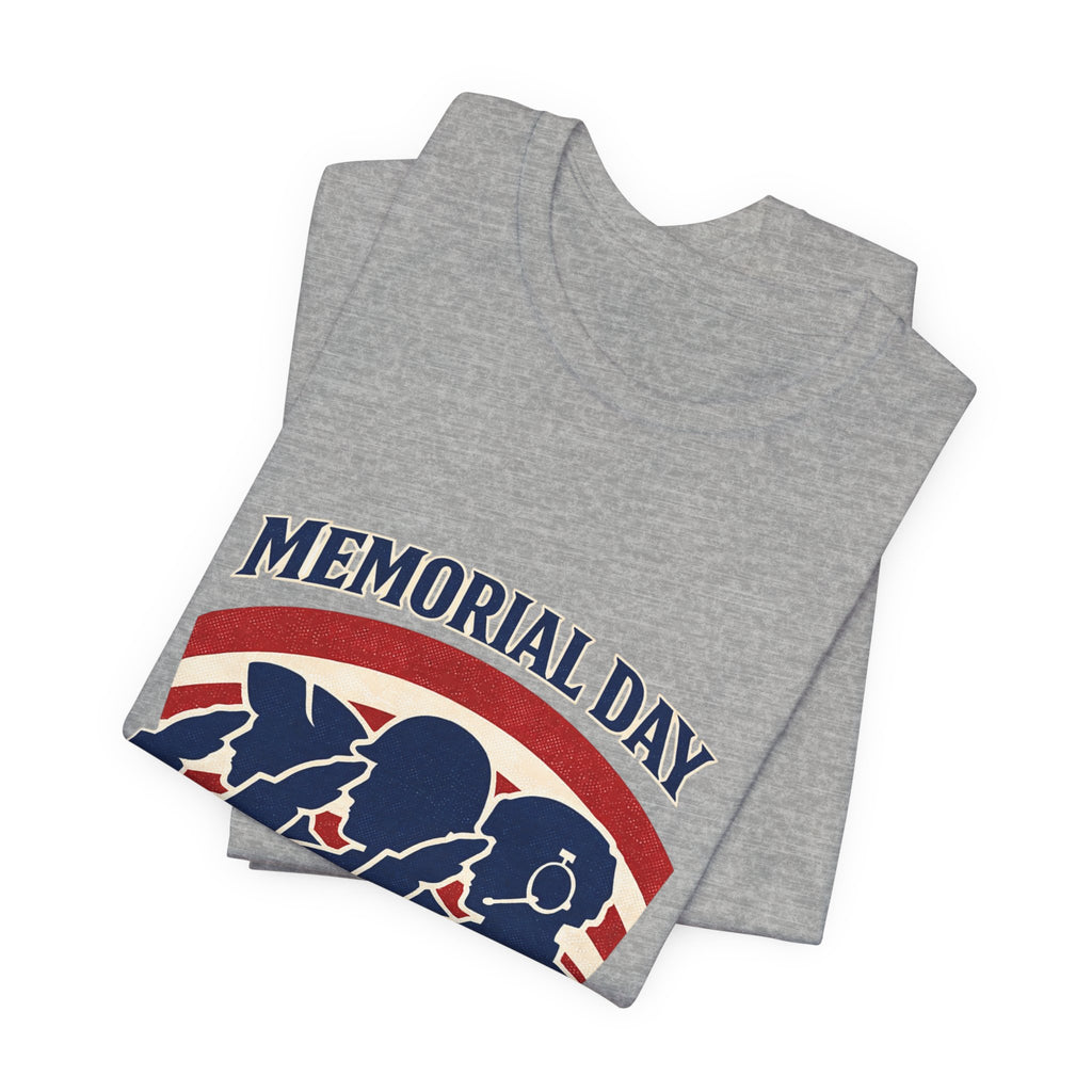 Memorial Day 1776–2026 USA 250 Vintage Distressed T-Shirt | Patriotic Red White Blue
