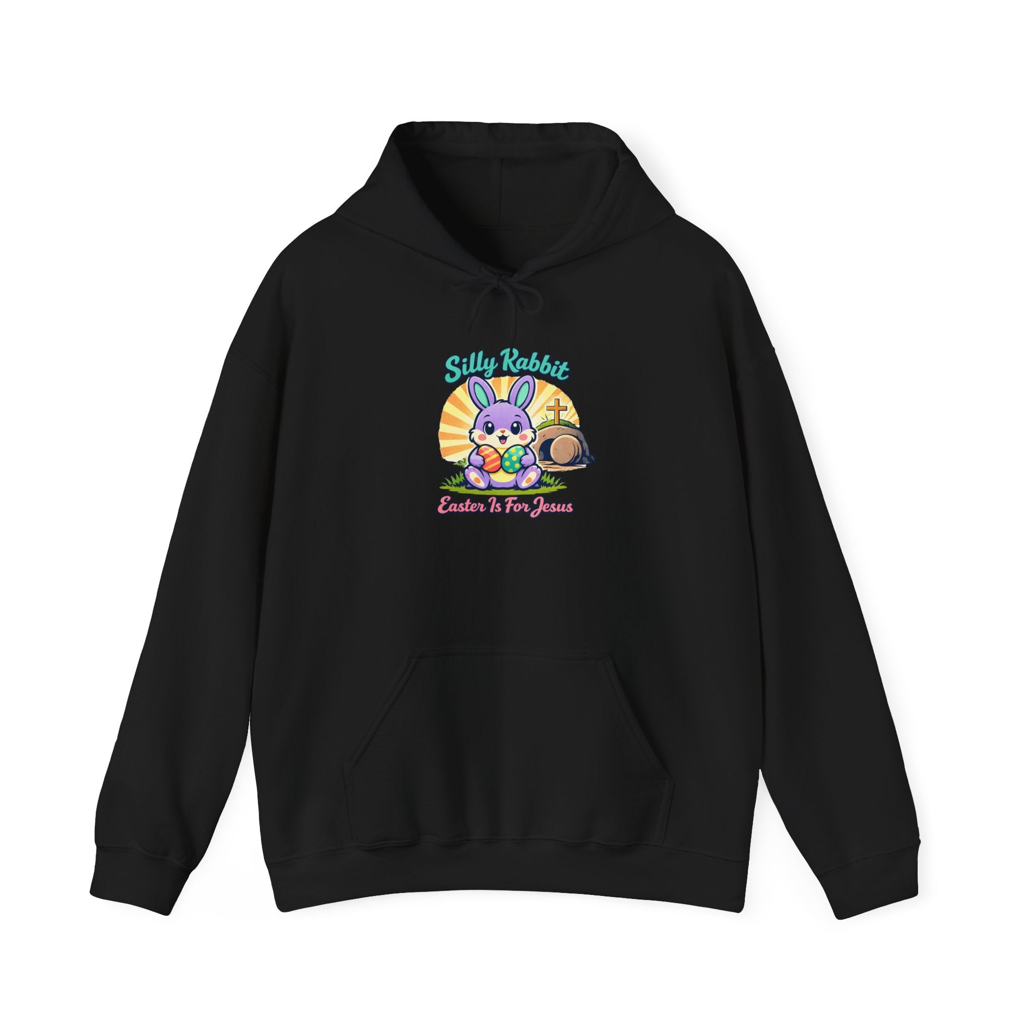 Resurrected Bunny Tee Hoodie | Easter Christian, Church Humor, Pastel Retro