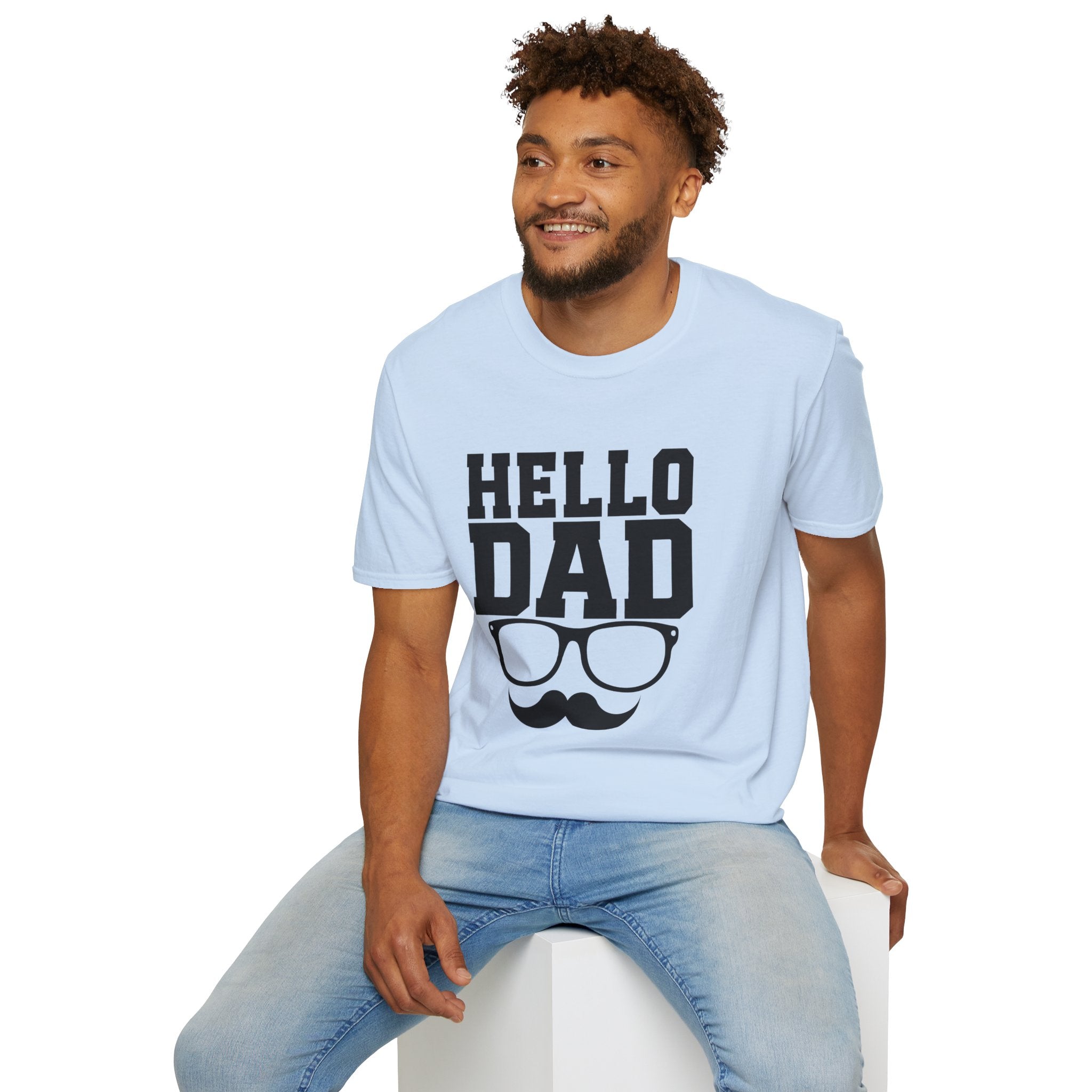 Hello Dad T-Shirt — Bold Dad Graphic Tee for Father’s Day & New Dads