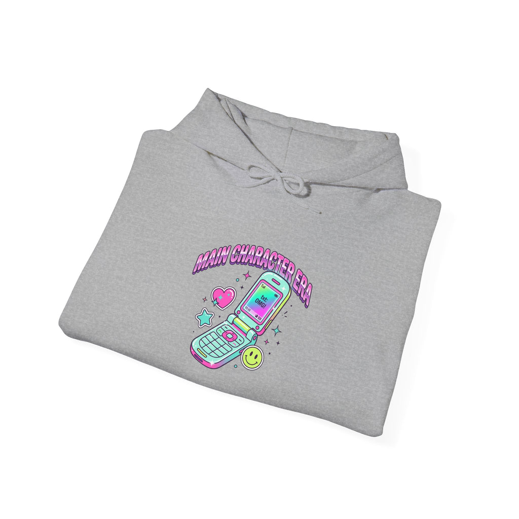 Flirty Flip Phone Graphic Hoodie | Y2K Aesthetic, 2000s Retro