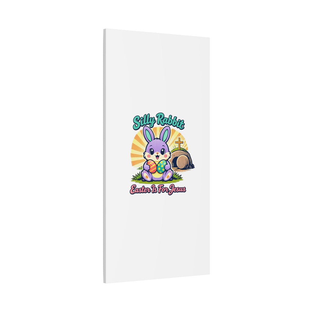 Easter Is For Jesus Bunny Canvas | Easter Christian, Faith-Based Pastel Retro