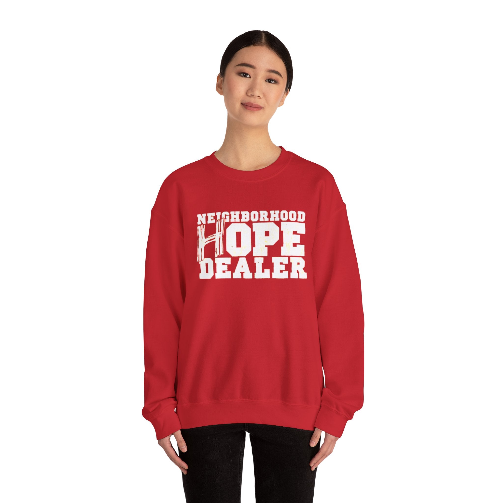 Minimal White Crewneck Sweatshirt — Classic Lightweight Pullover