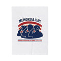 Memorial Day 1776–2026 Velveteen Plush Blanket | USA 250, vintage distressed patriotic