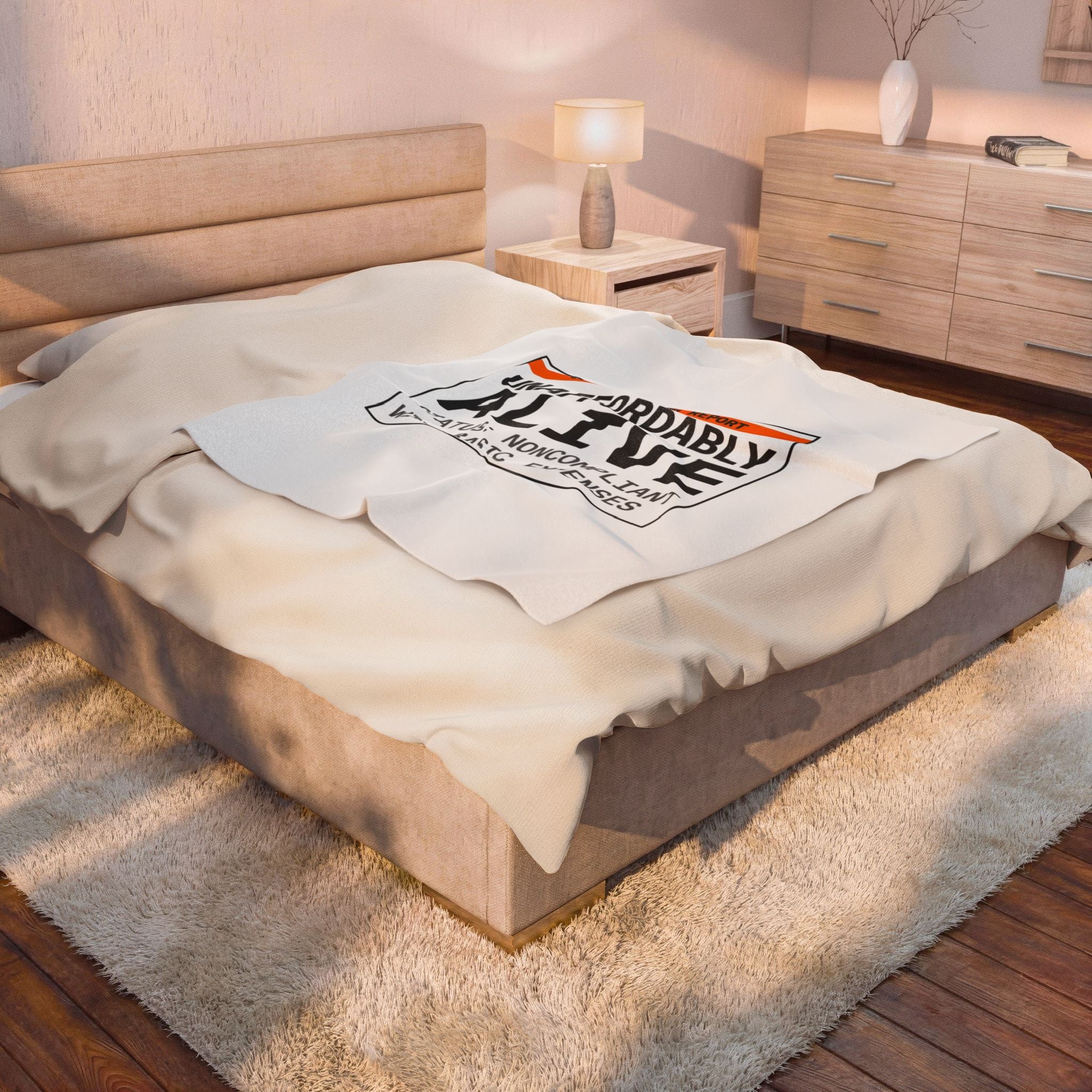 Unaffordably Alive Blanket | cost of living crisis, budget humor