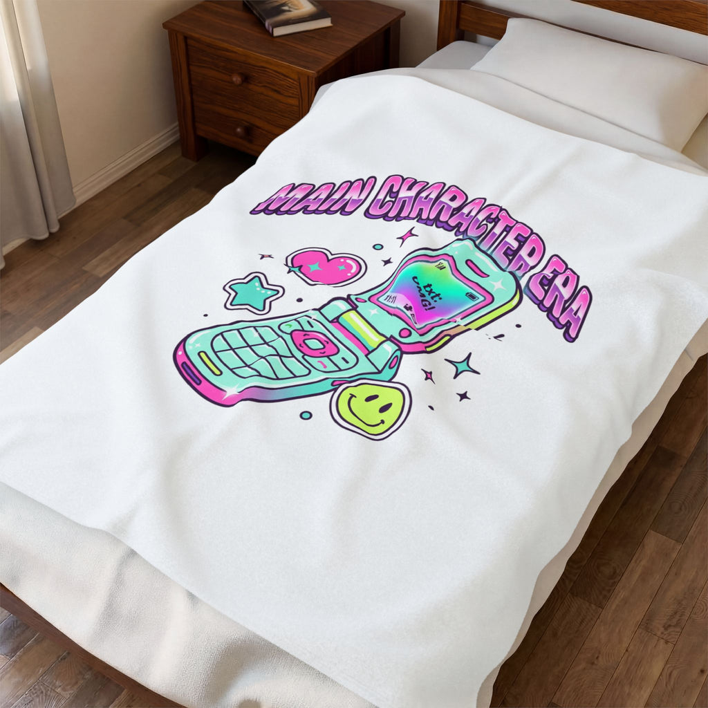 Main Character Era Plush Blanket | Y2K Aesthetic, 2000s Retro