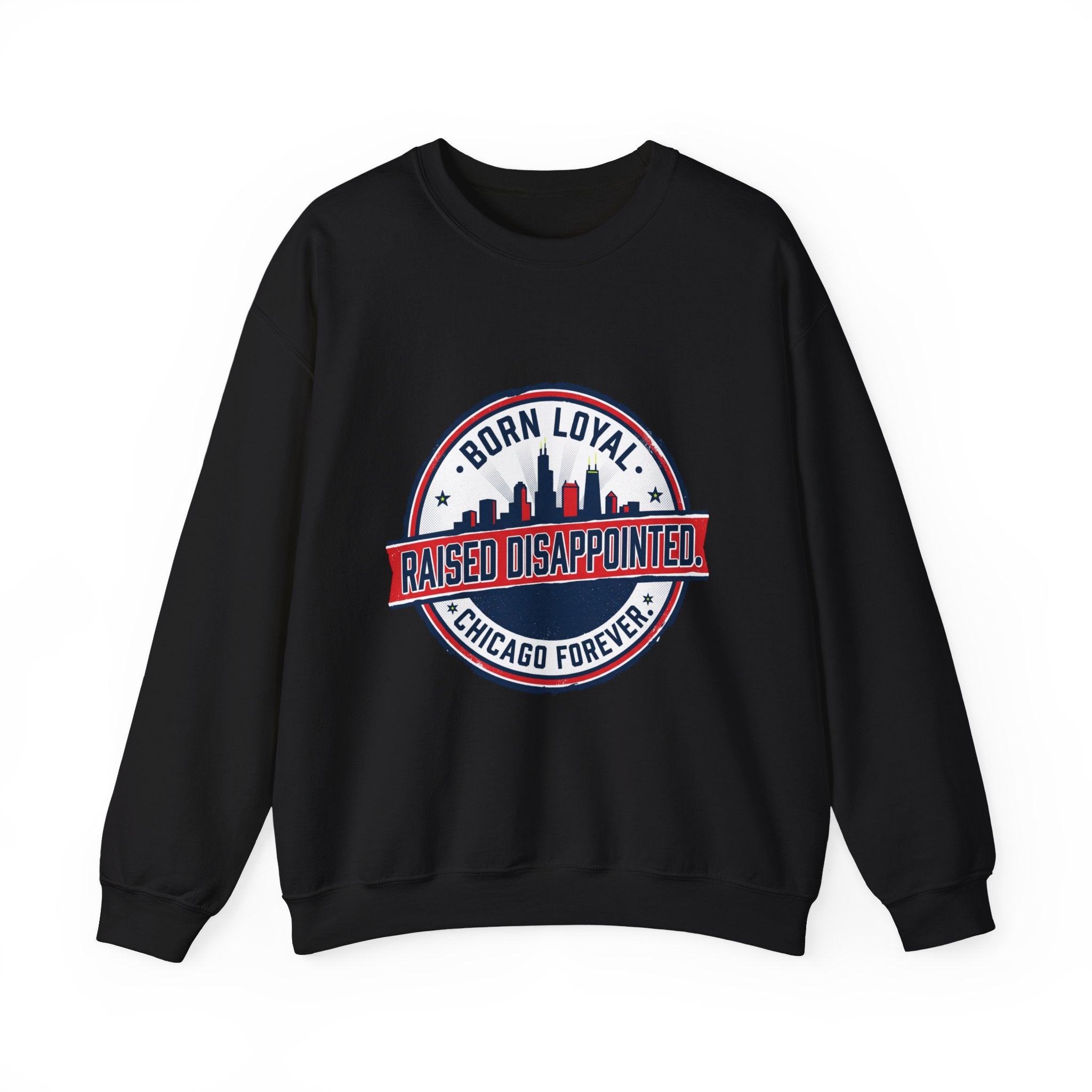 Raised Disappointed Chicago Crewneck, city basketball | rivalry humor