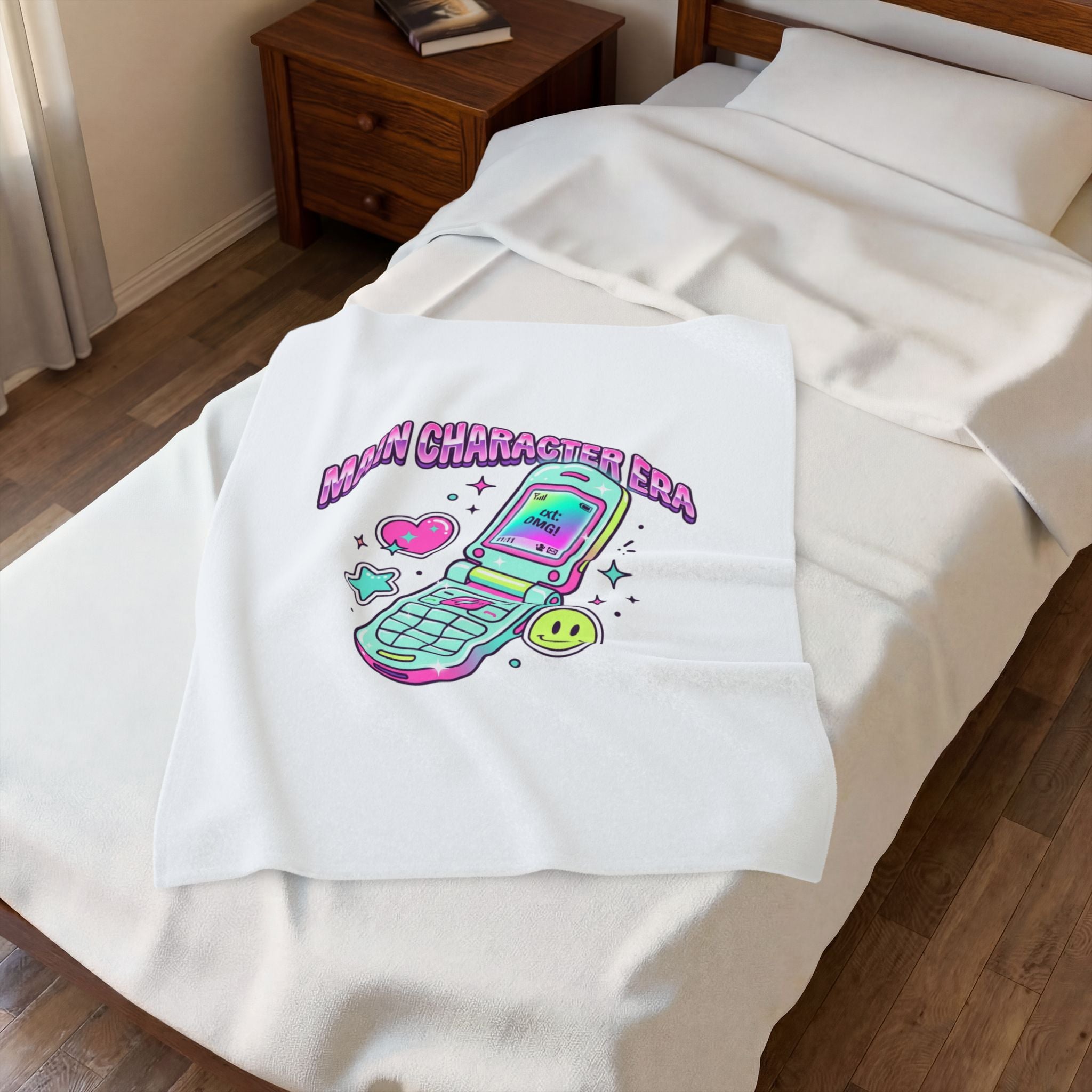 Main Character Era Plush Blanket | Y2K Aesthetic, 2000s Retro