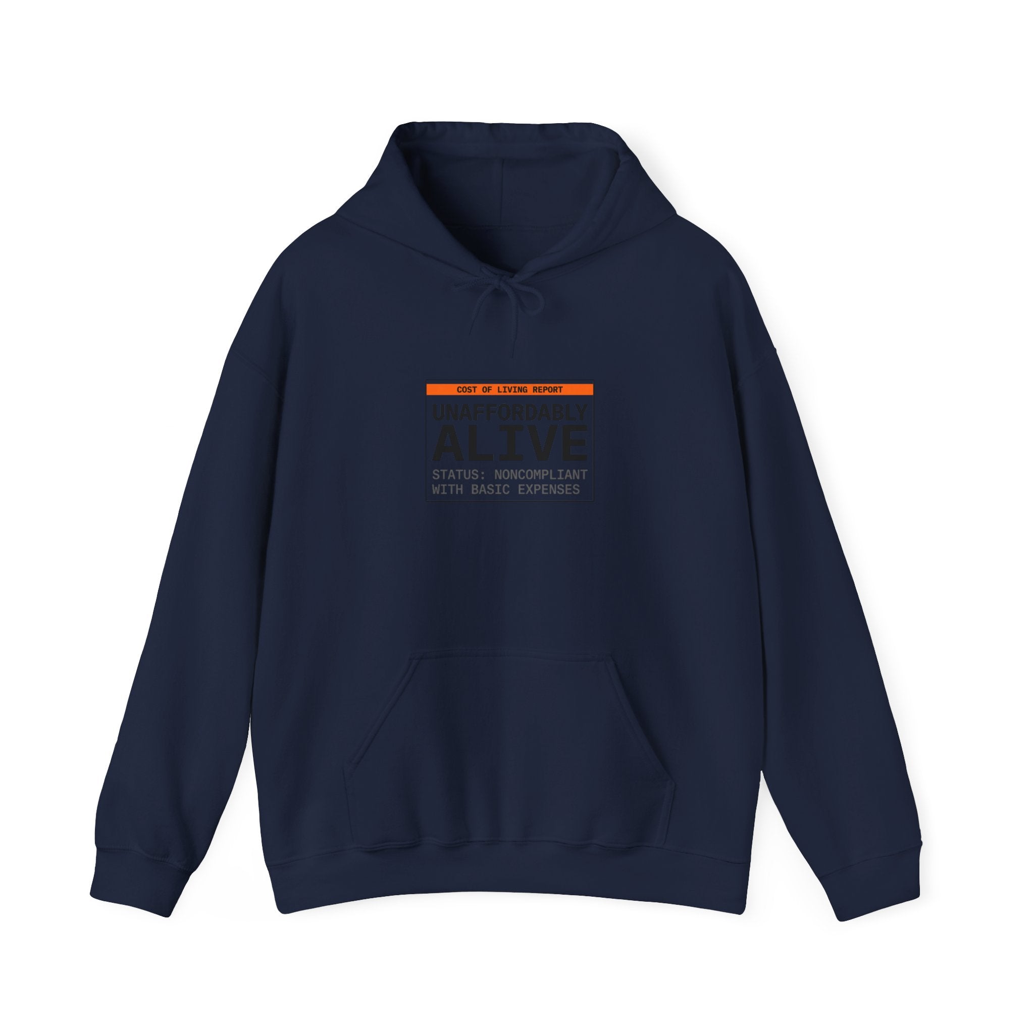 Unaffordably Alive Hoodie | cost of living crisis, budget humor