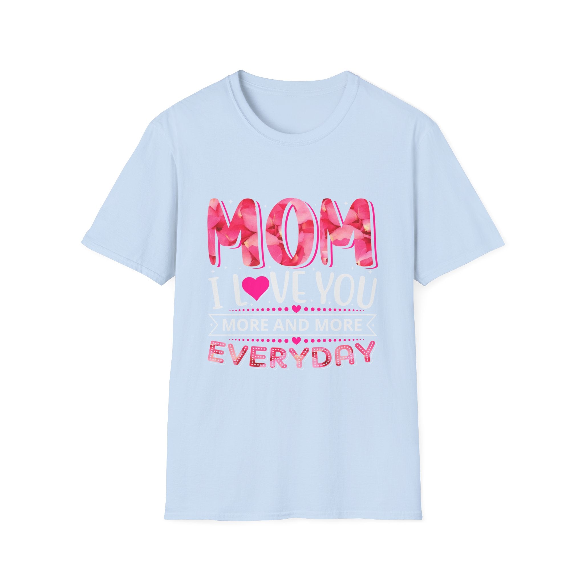 Mom Everyday T-Shirt – Pink Heart Mother’s Day Tee