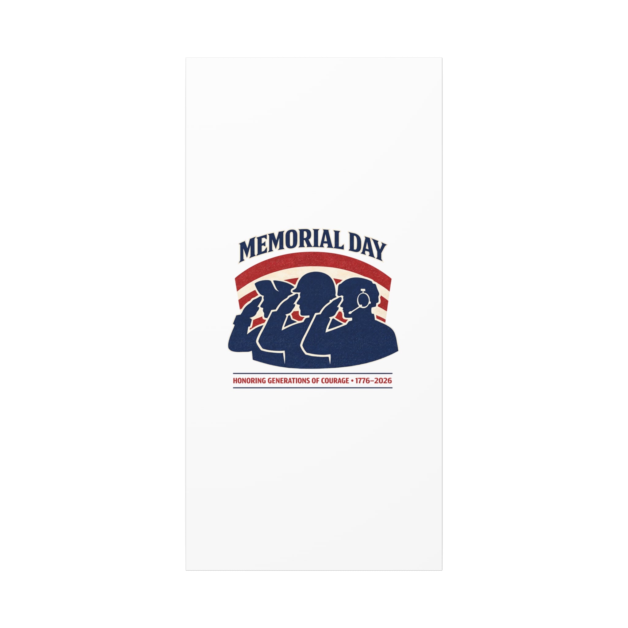 Memorial Day 1776–2026 Canvas | USA 250, patriotic vintage distressed