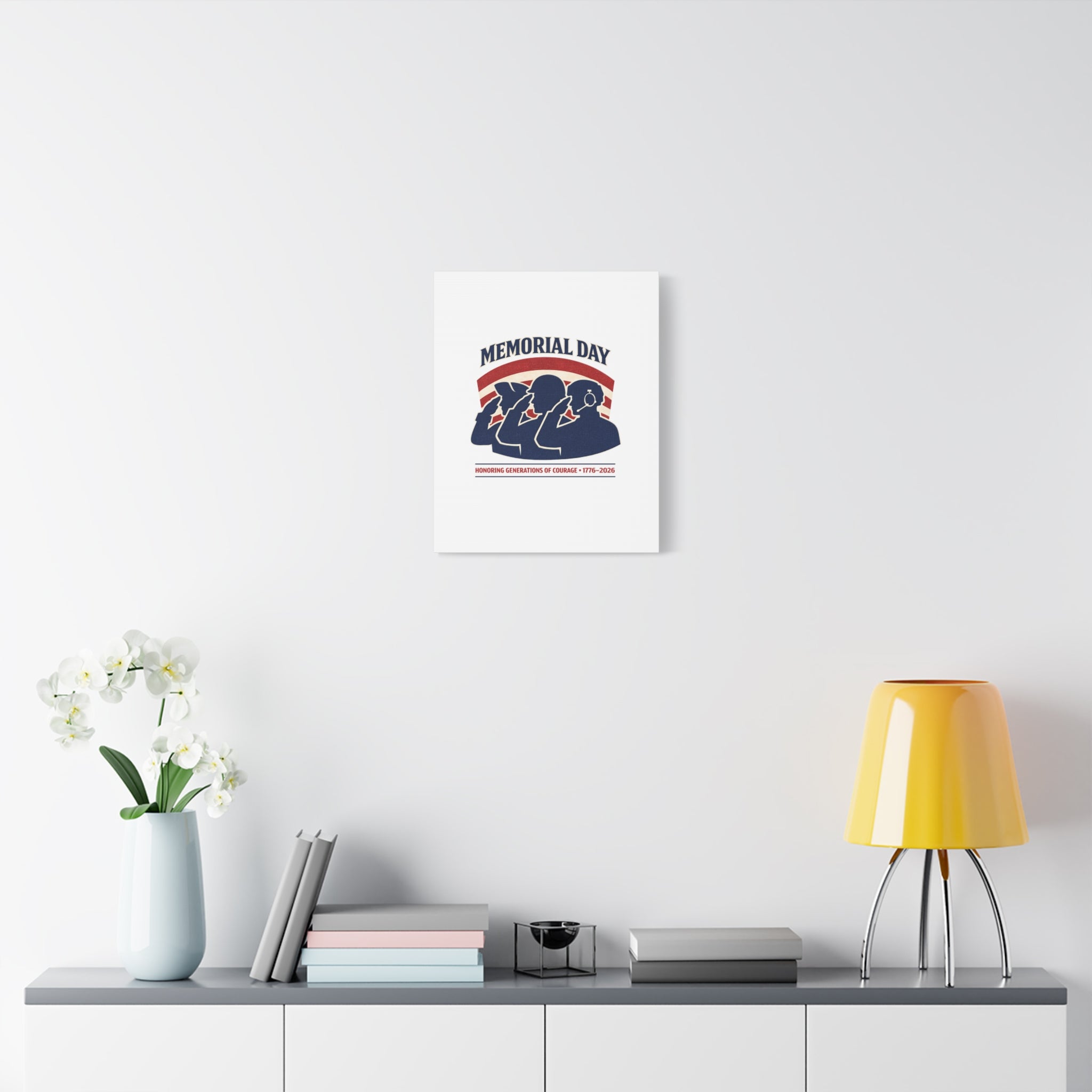 Memorial Day 1776–2026 Canvas | USA 250, patriotic vintage distressed