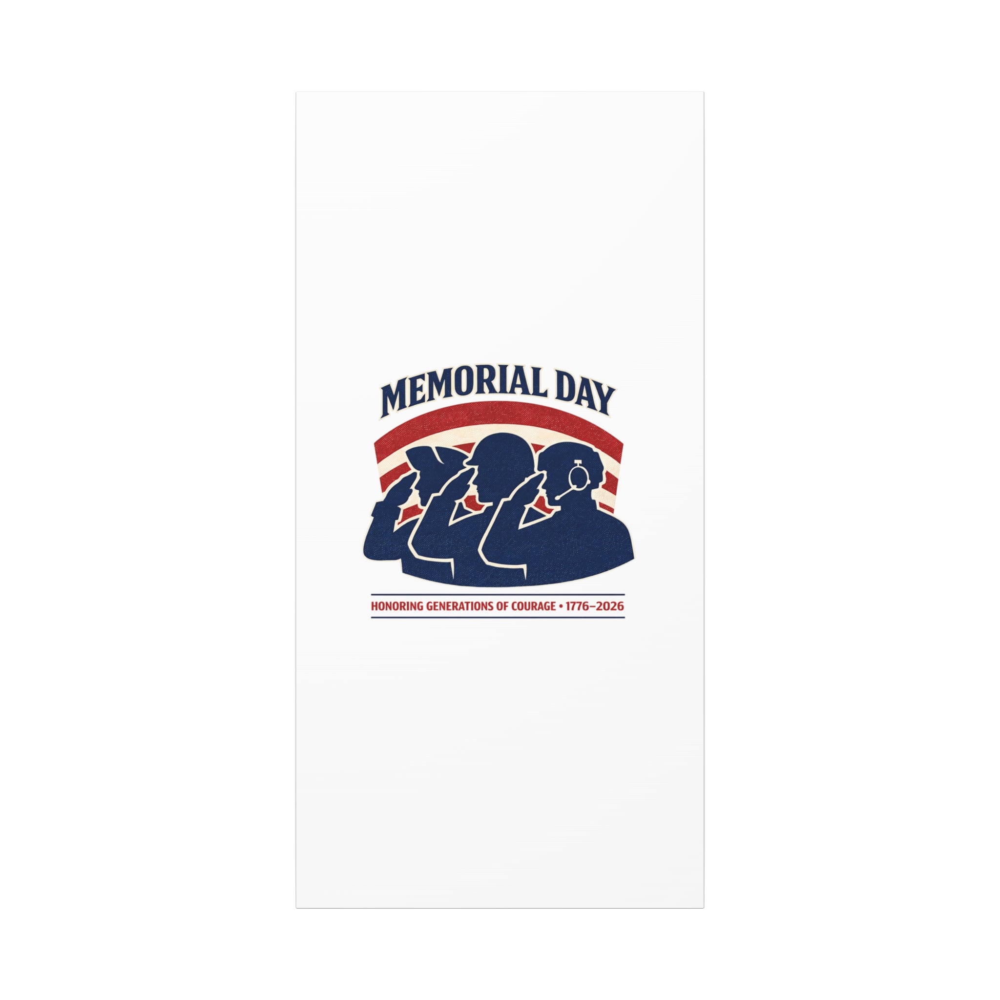 Memorial Day 1776–2026 Canvas | USA 250, patriotic vintage distressed