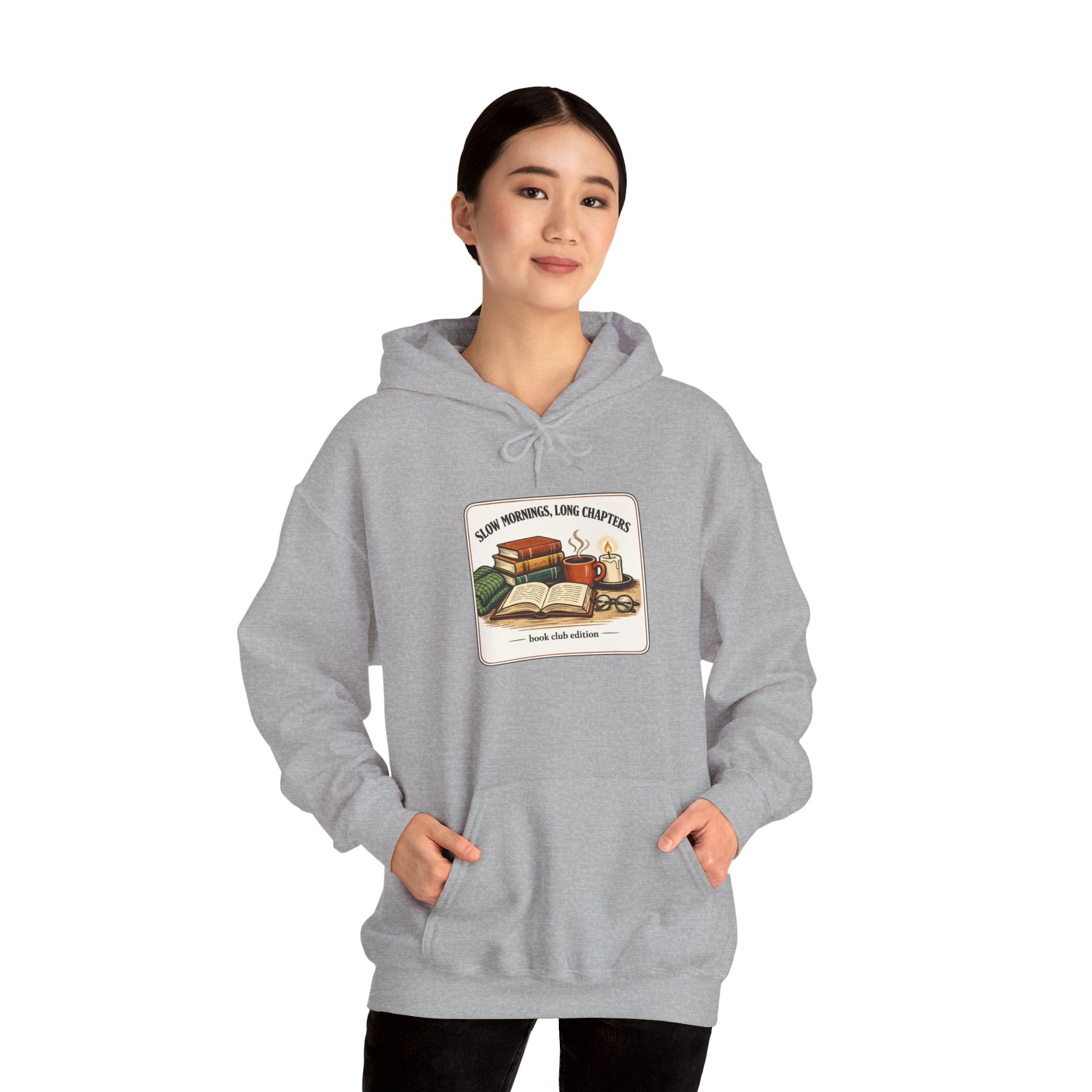 Cozy Reading Club Hoodie | Book Lover, Library Aesthetic, Dark Academia
