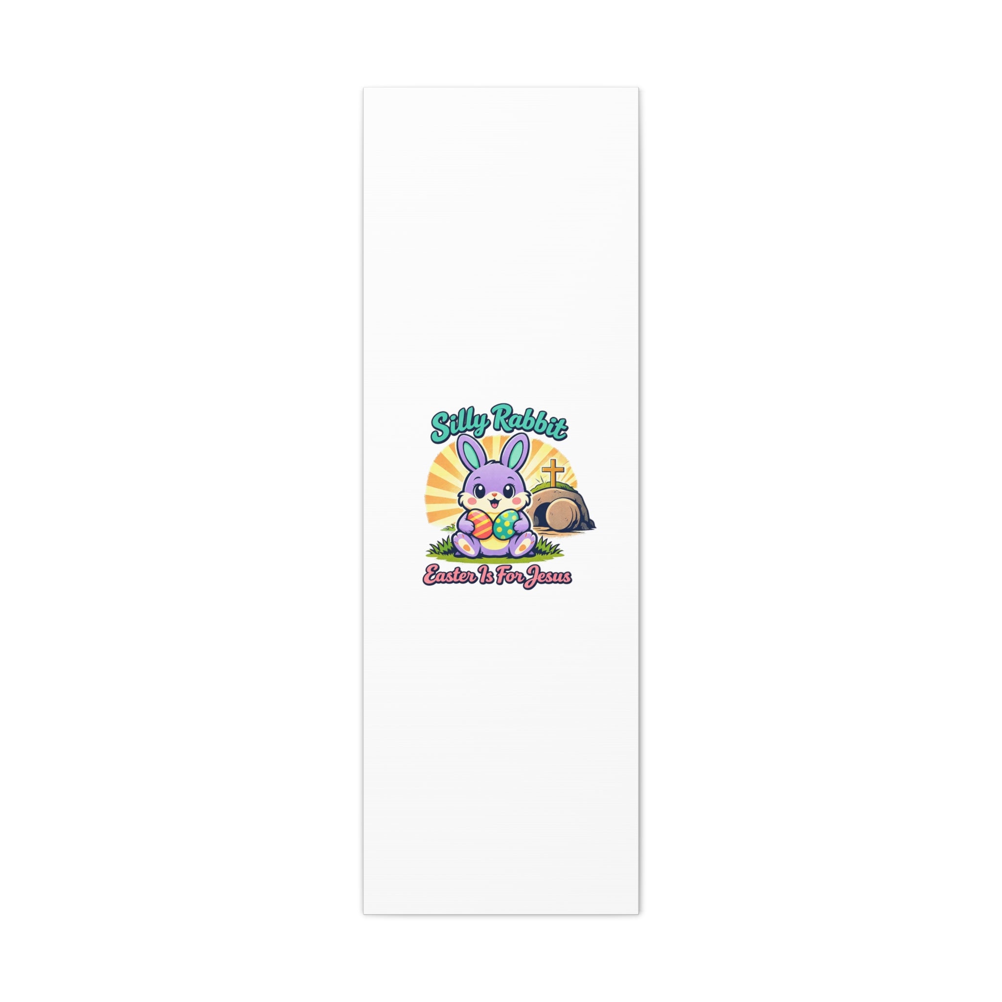 Easter Is For Jesus Bunny Canvas | Easter Christian, Faith-Based Pastel Retro