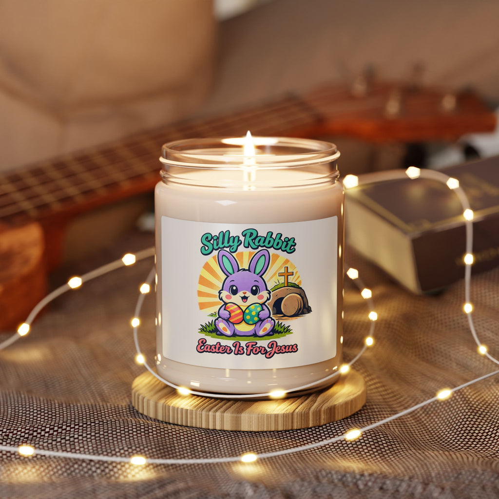Silly Rabbit Easter Candle | Faith-Based Pastel Retro, Church Humor
