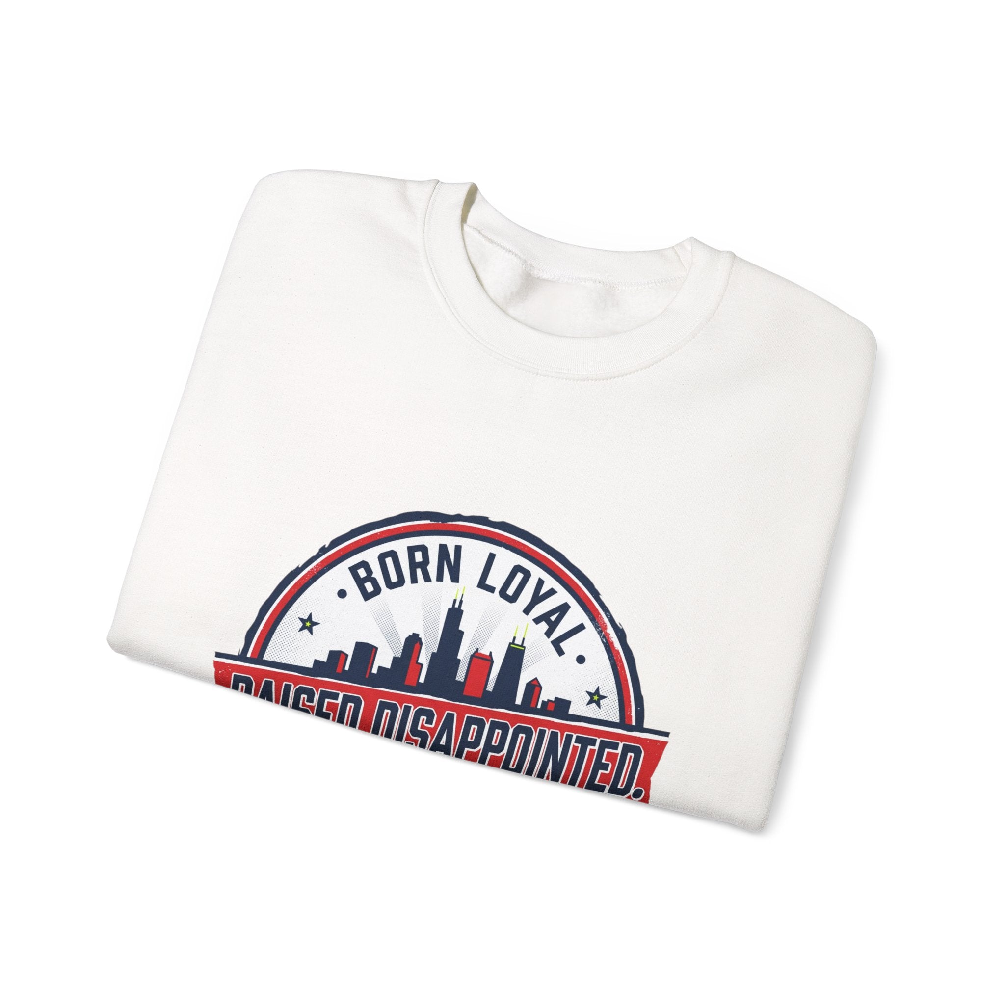 Raised Disappointed Chicago Crewneck, city basketball | rivalry humor