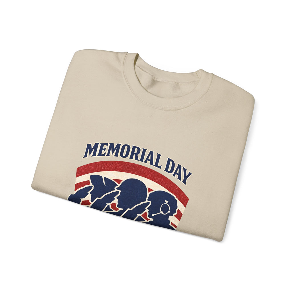 Memorial Day 1776–2026 Crewneck Sweatshirt | USA 250, vintage distressed patriotic