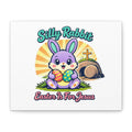 Easter Is For Jesus Bunny Canvas | Easter Christian, Faith-Based Pastel Retro