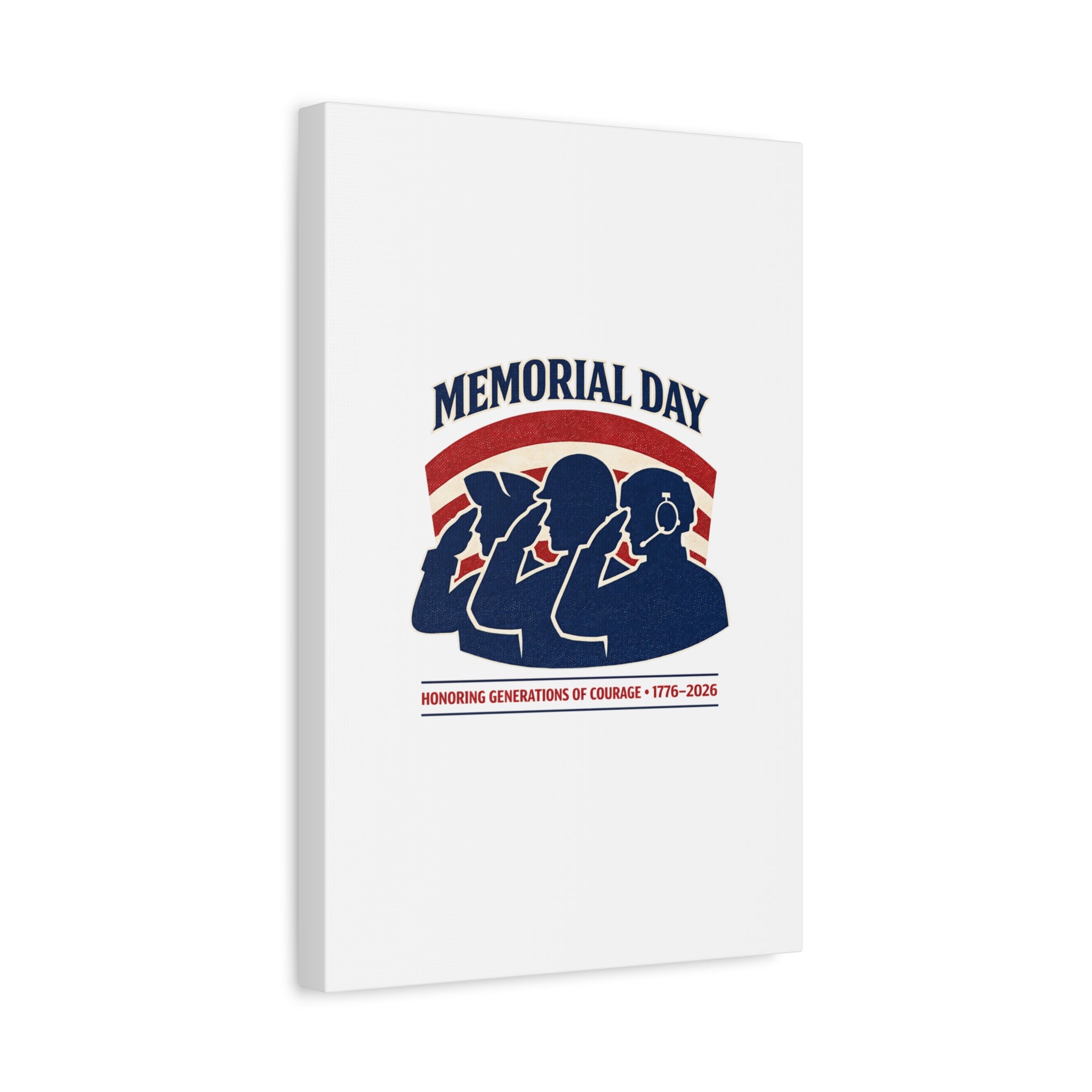 Memorial Day 1776–2026 Canvas | USA 250, patriotic vintage distressed