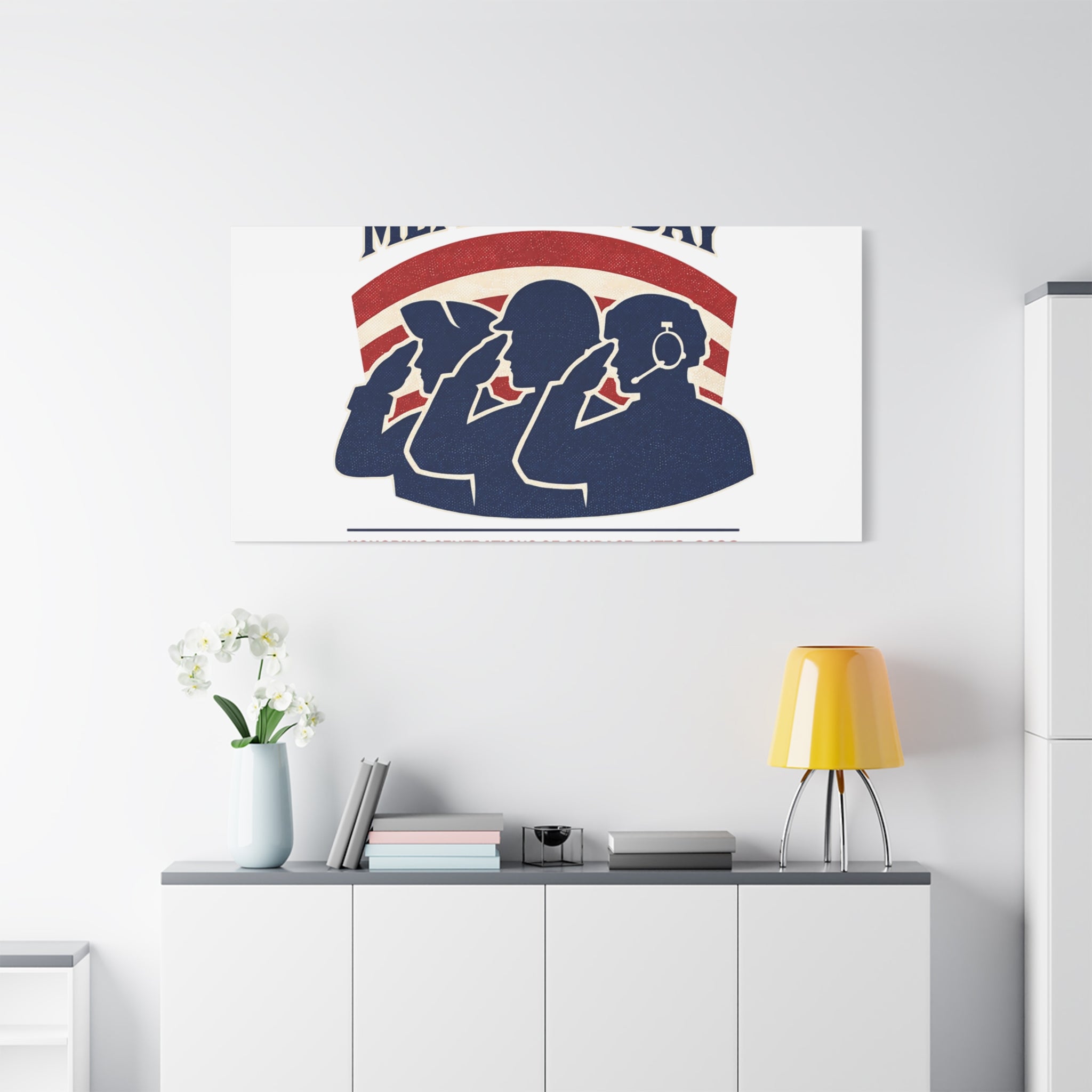 Memorial Day 1776–2026 Canvas | USA 250, patriotic vintage distressed