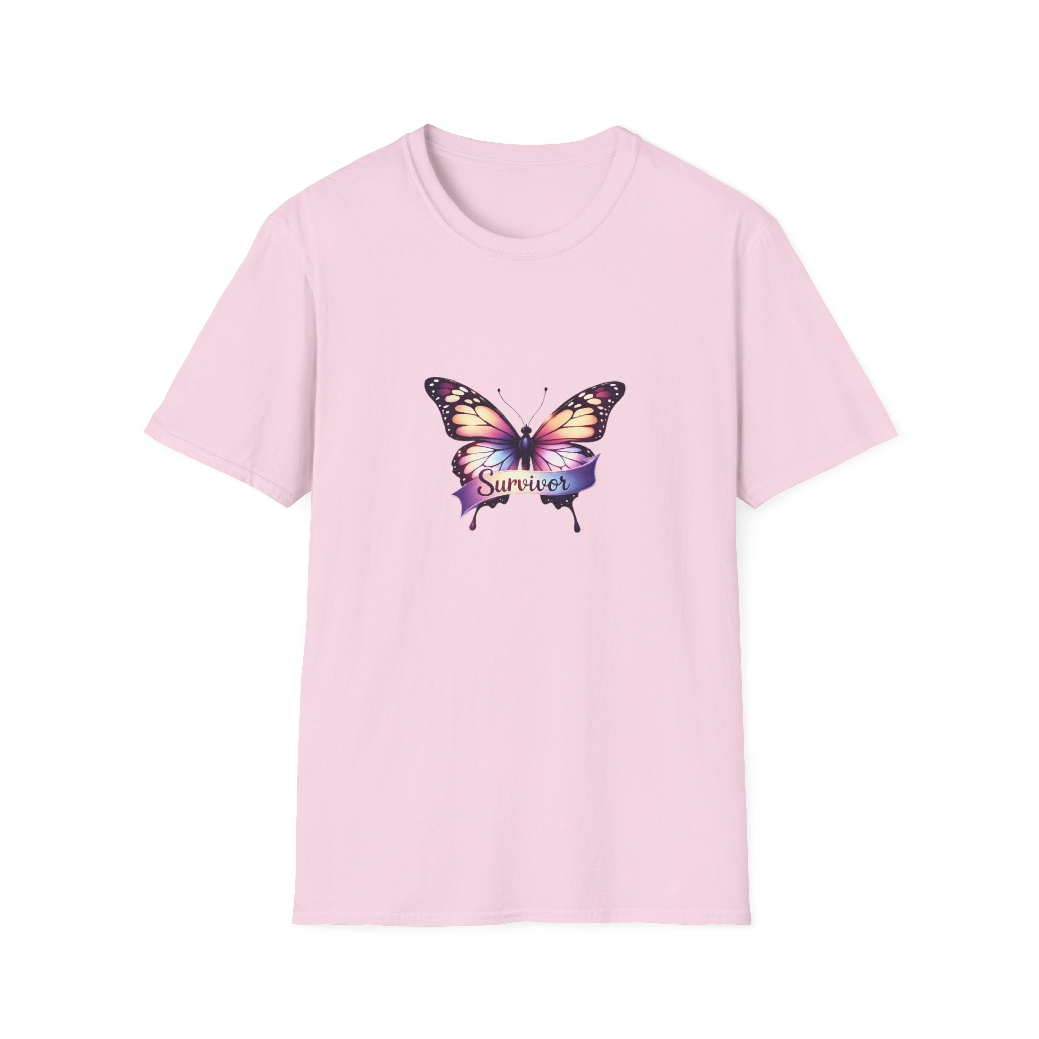 Breast Cancer Butterfly Graphic T-Shirt
