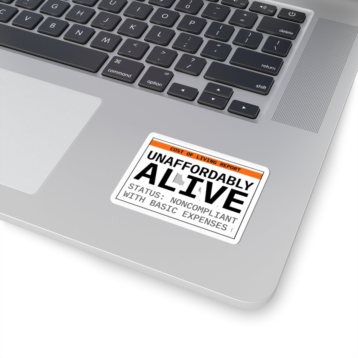 Unaffordably Alive Sticker | cost of living crisis, receipt aesthetic