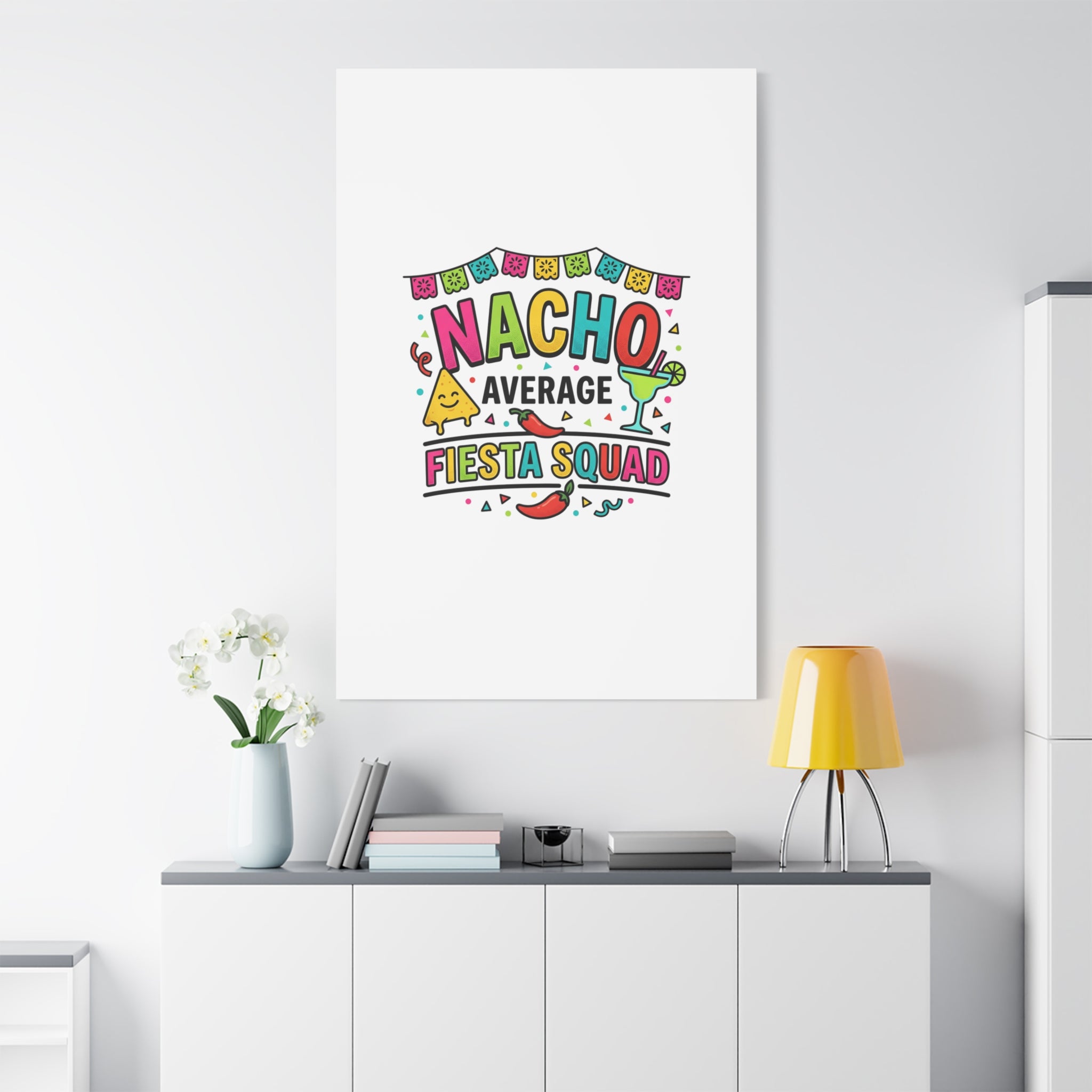 Nacho Average Fiesta Squad Canvas | Cinco de Mayo, Margarita Taco Art