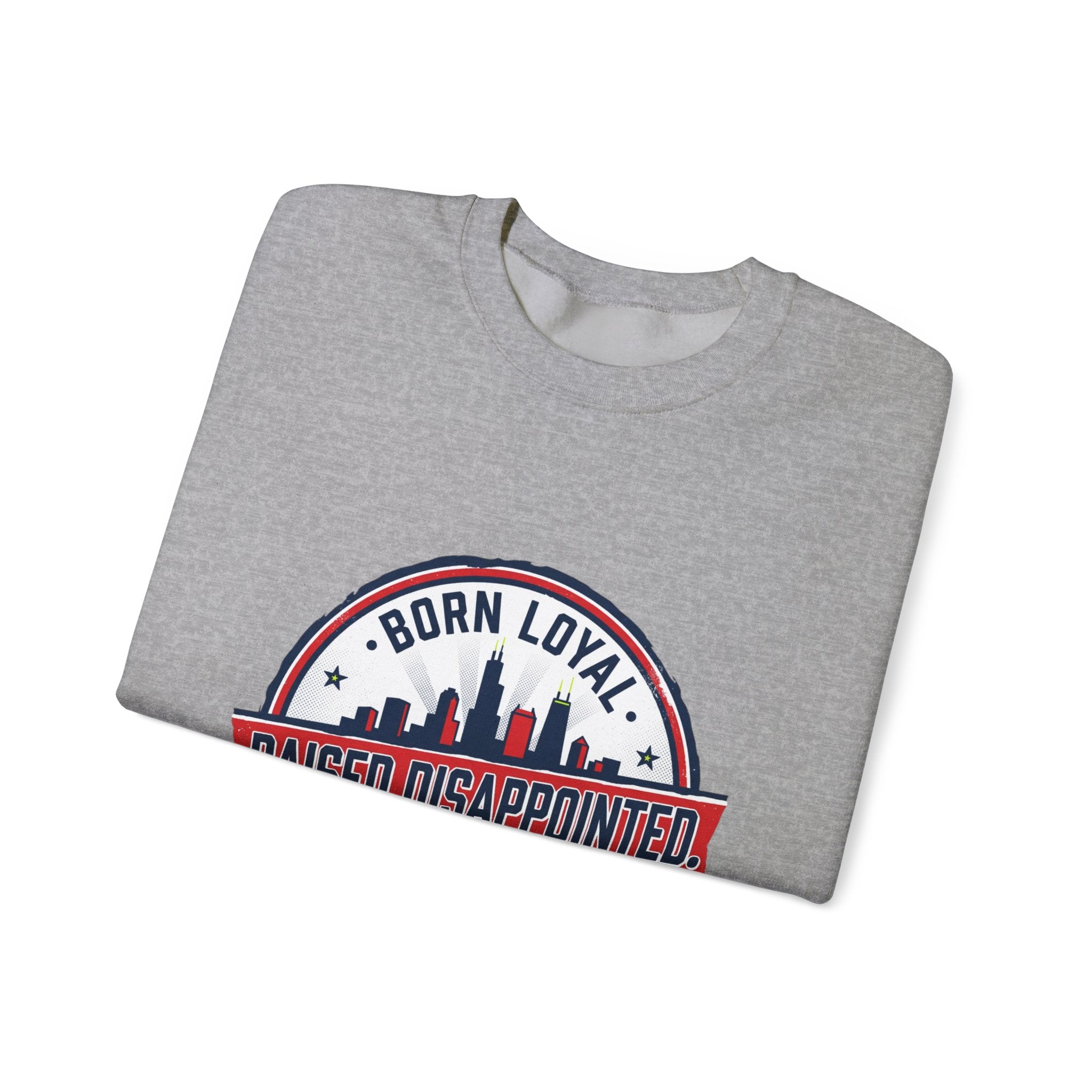 Raised Disappointed Chicago Crewneck, city basketball | rivalry humor