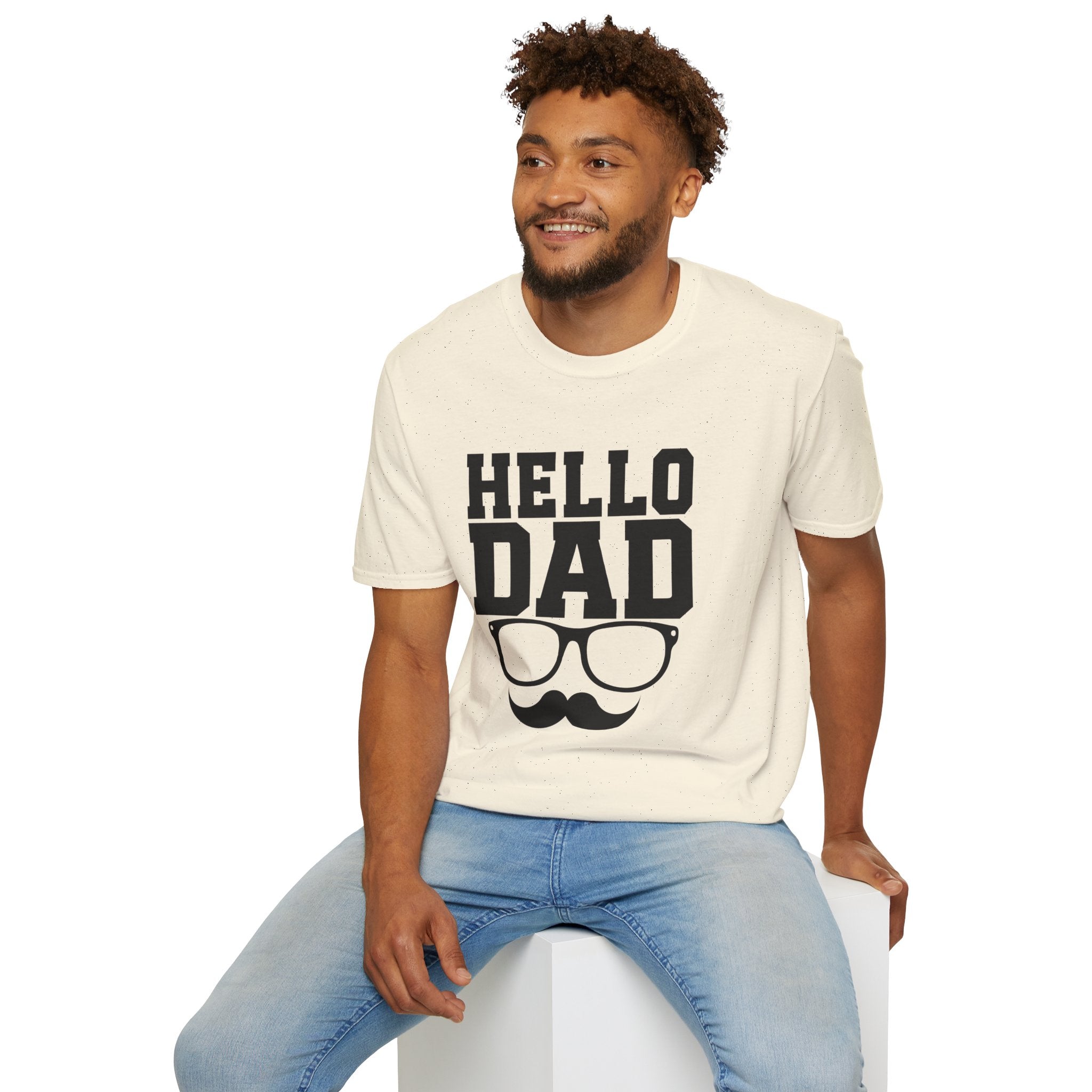 Hello Dad T-Shirt — Bold Dad Graphic Tee for Father’s Day & New Dads
