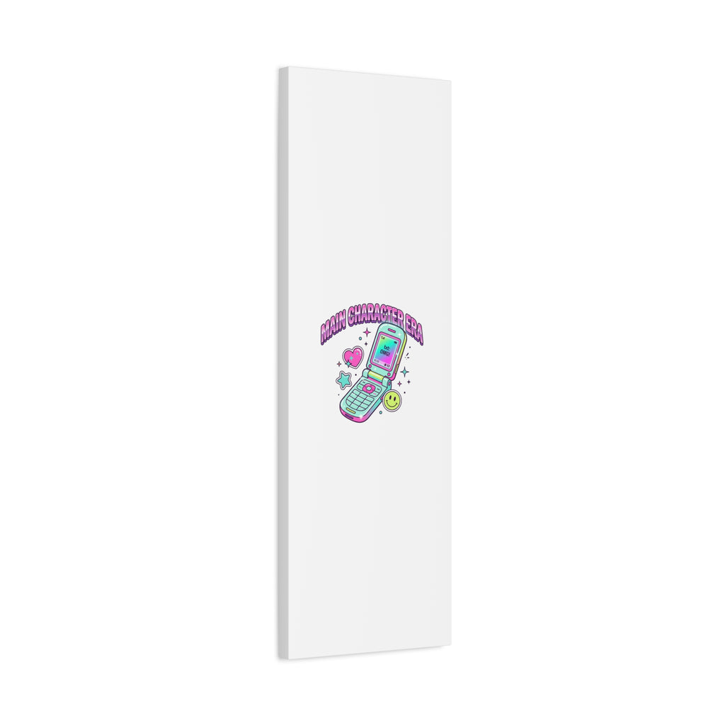 Main Character Era Canvas | Y2K Aesthetic, Retro Flip Phone Wall Art