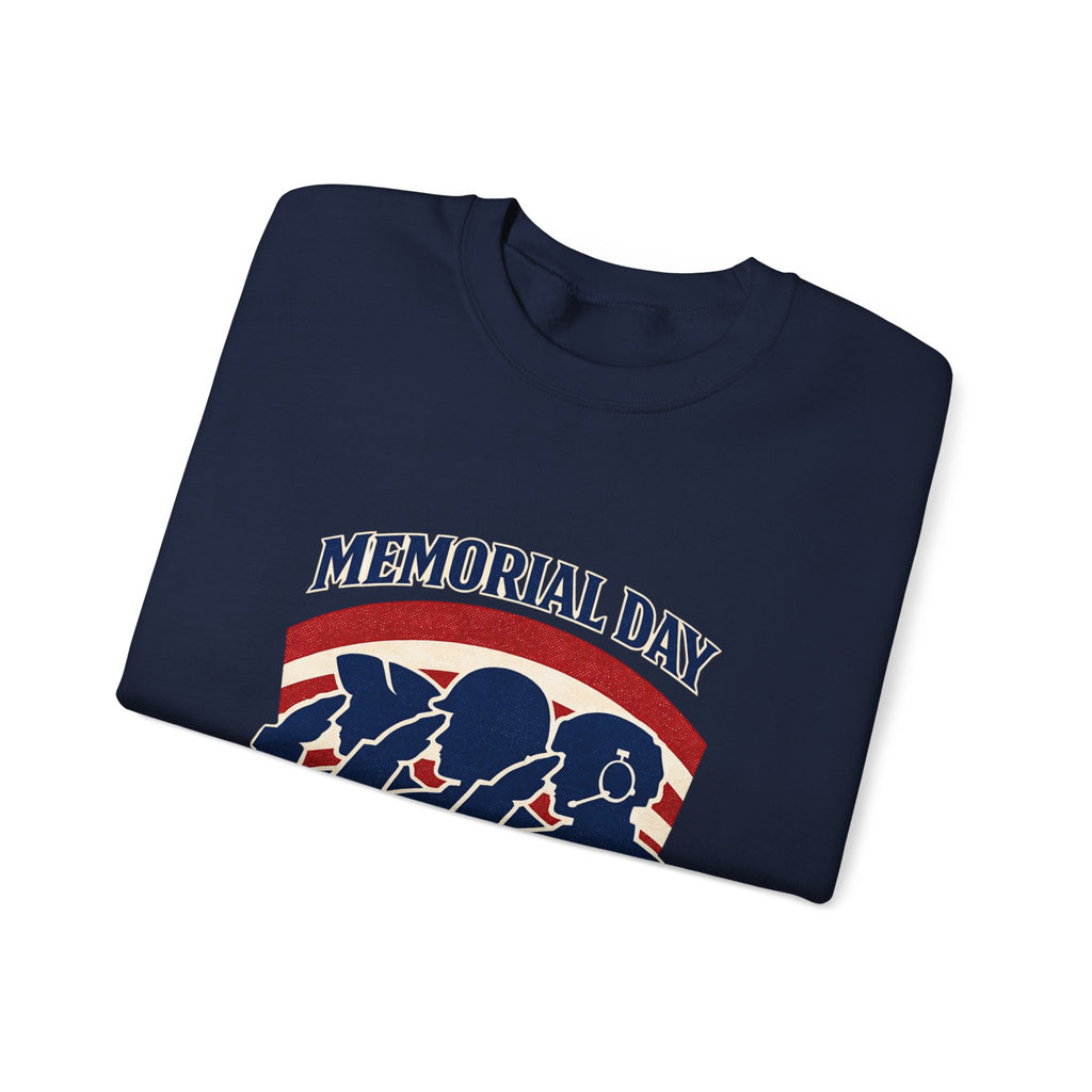 Memorial Day 1776–2026 Crewneck Sweatshirt | USA 250, vintage distressed patriotic