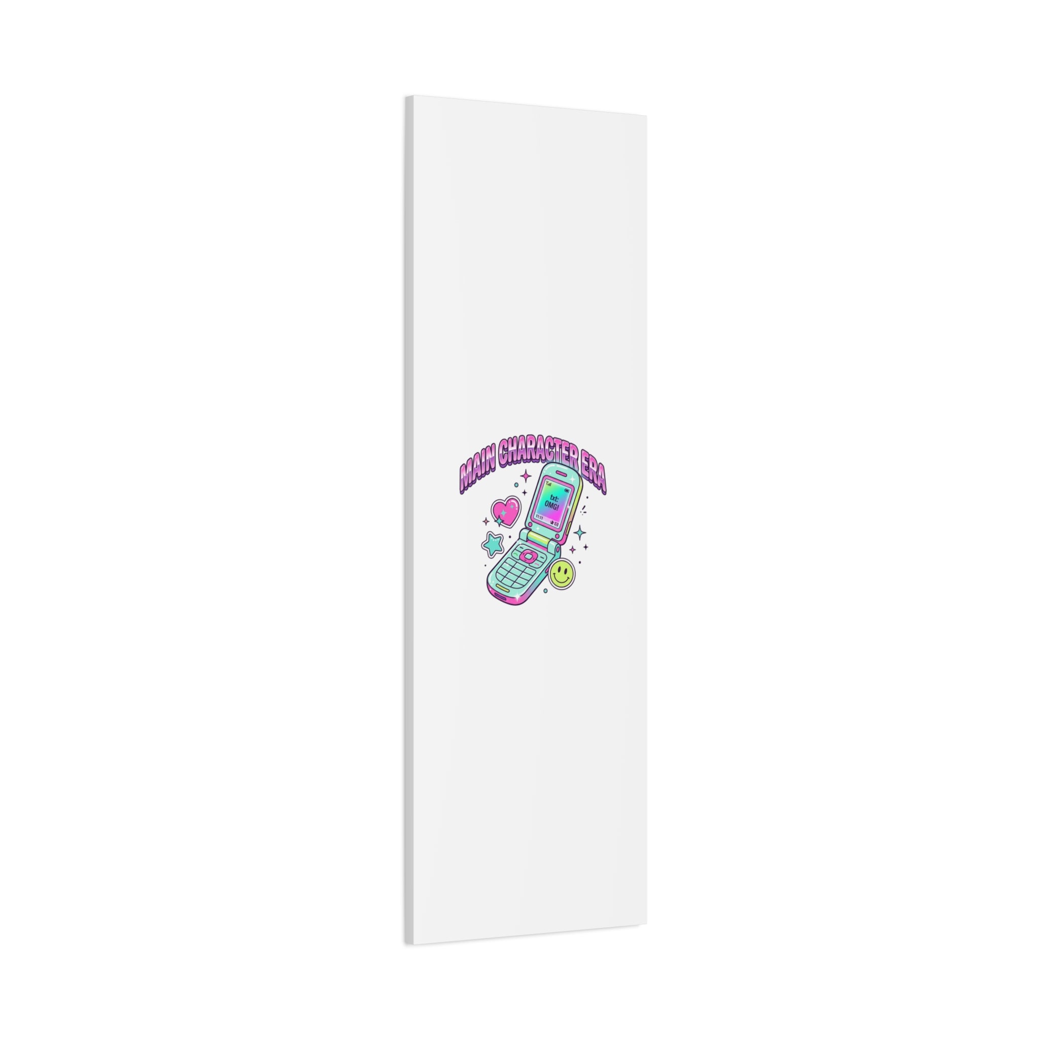 Main Character Era Canvas | Y2K Aesthetic, Retro Flip Phone Wall Art
