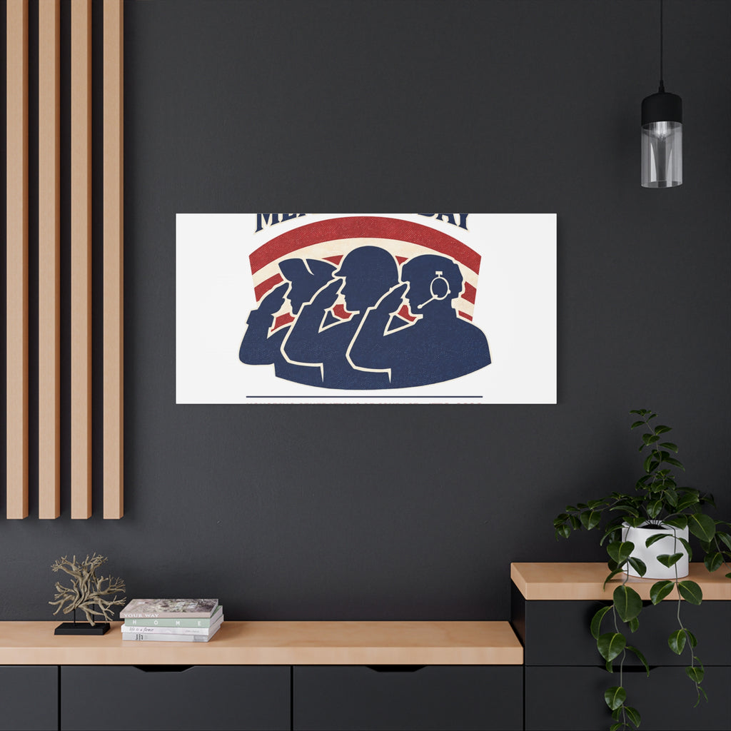 Memorial Day 1776–2026 Canvas | USA 250, patriotic vintage distressed