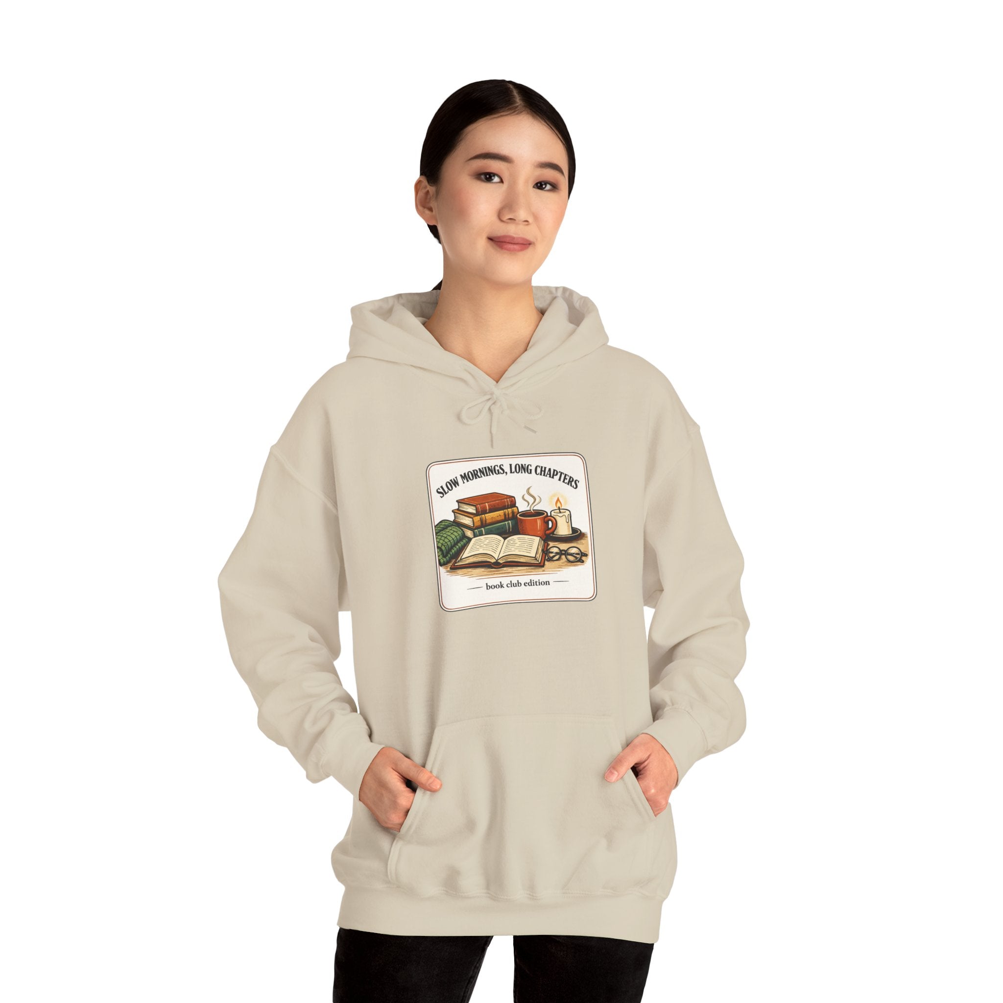 Cozy Reading Club Hoodie | Book Lover, Library Aesthetic, Dark Academia