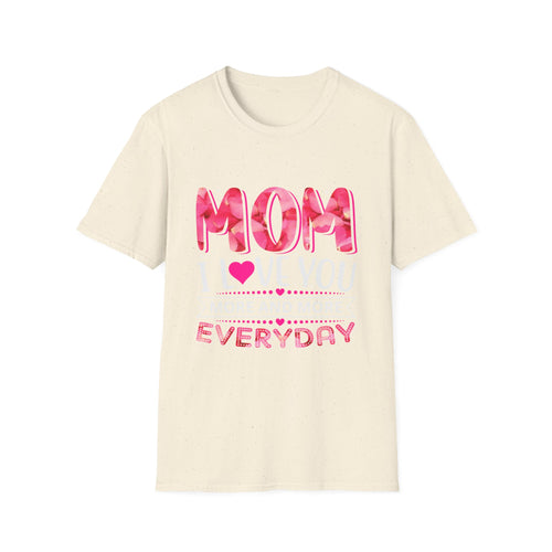 Mom Everyday T-Shirt – Pink Heart Mother’s Day Tee