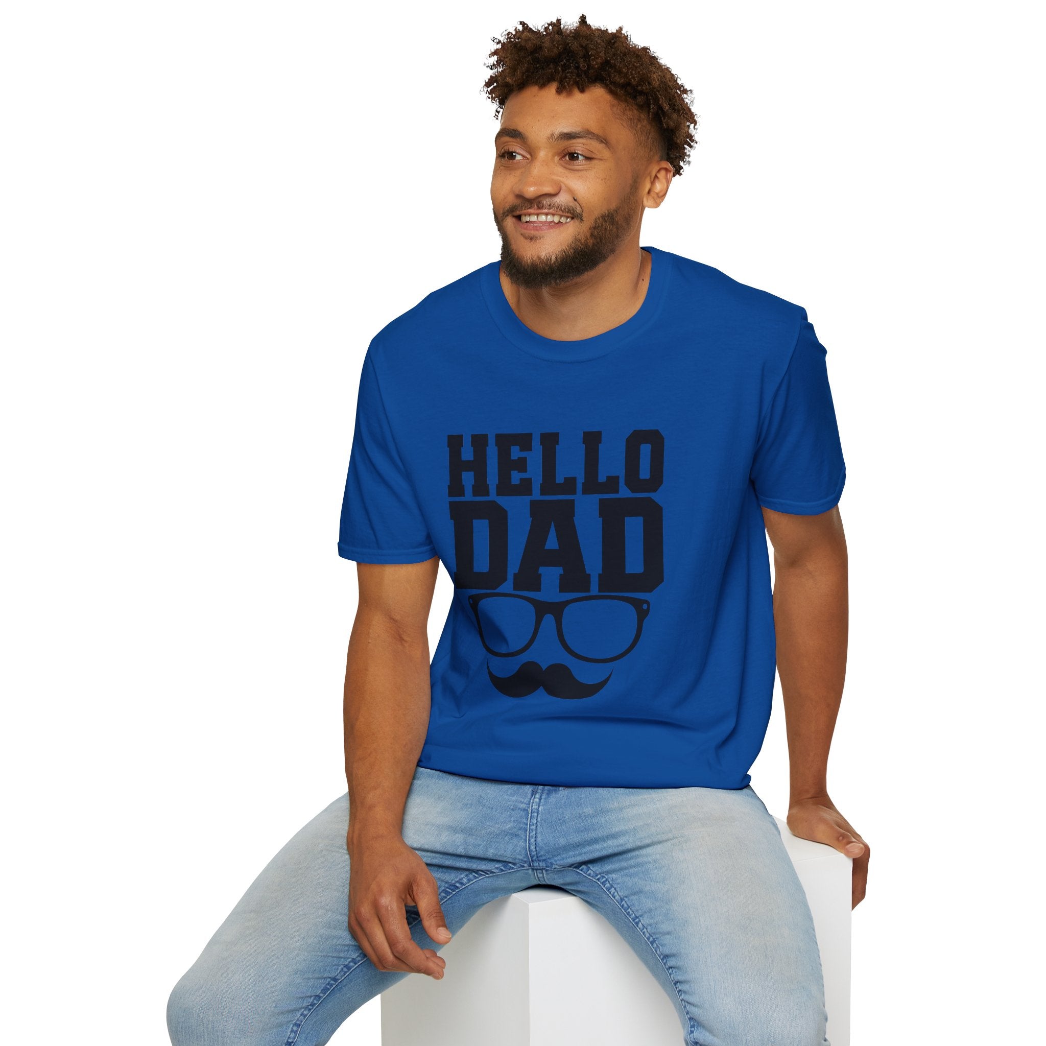 Hello Dad T-Shirt — Bold Dad Graphic Tee for Father’s Day & New Dads