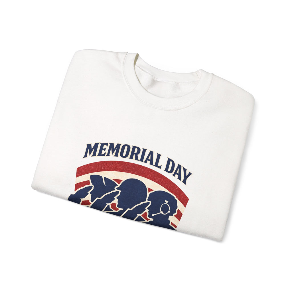 Memorial Day 1776–2026 Crewneck Sweatshirt | USA 250, vintage distressed patriotic